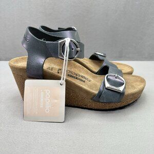 Papillio Birkenstock Soley Womens Size 6 Ring Buckle Sandal Wedge Platform NEW